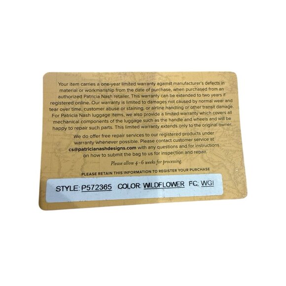 Patricia Nash Laureana Frame Satchel Womens Leather Handbag Wildflower P572365 - Picture 7 of 7